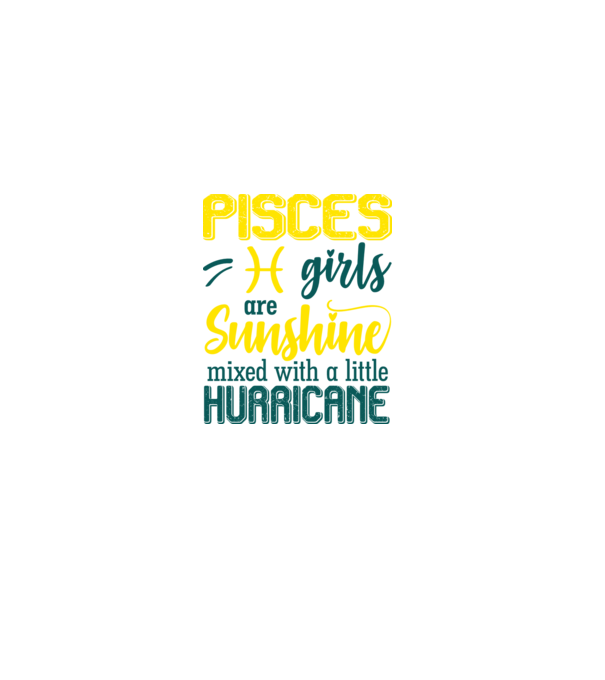 Sunshine with Hurricane PISCES model negru pe tricou