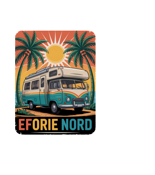 Eforie Nord model negru pe tricou