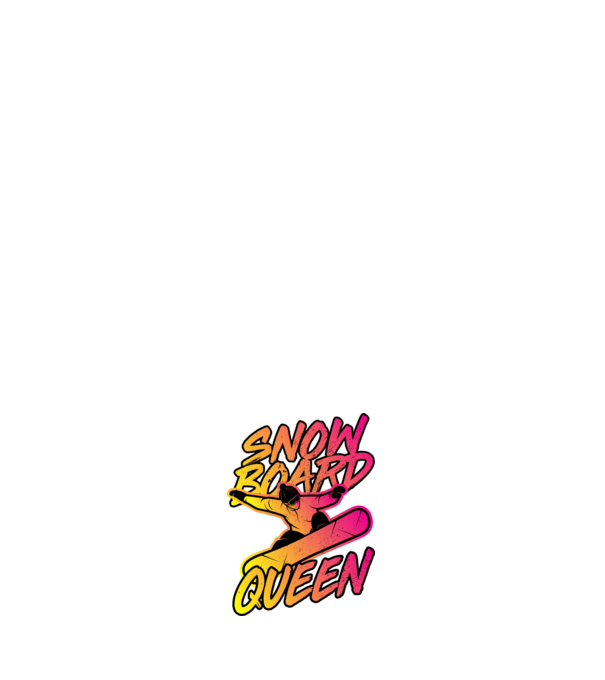 snowboard queen model negru pe tricou