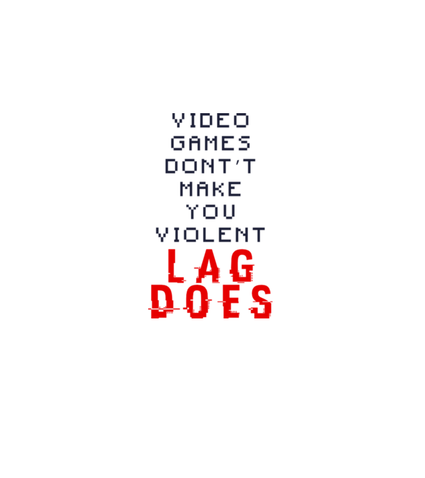 Violent lag model alb pe tricou
