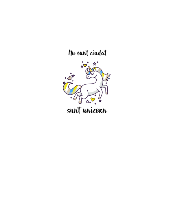 Nu sunt ciudat - sunt unicorn model roz pe tricou
