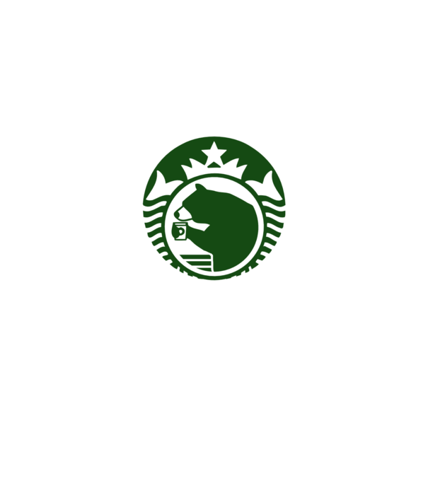 Bear Bucks model alb pe tricou