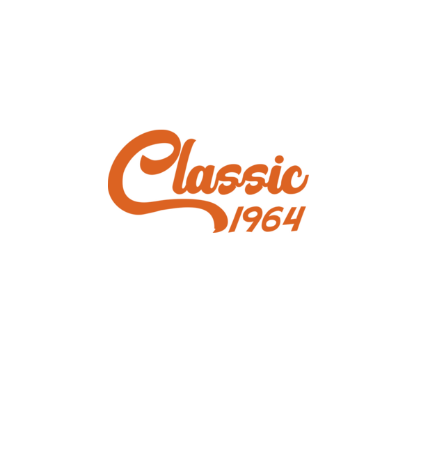 1964 Classic model alb pe tricou