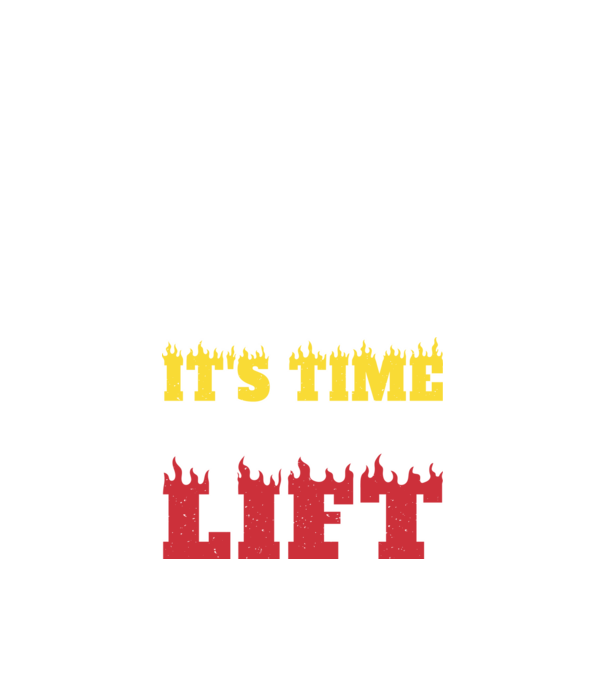 Time to lift model negru pe tricou