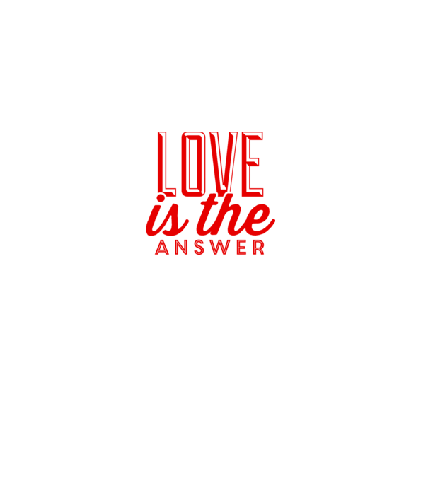 love in answer model gri pe tricou