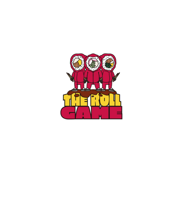 the roll game squid game model gri pe tricou