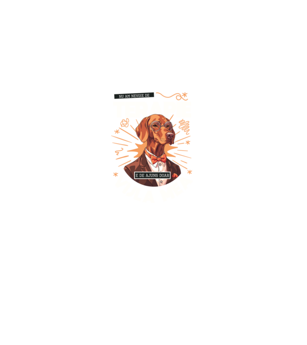 Nu am nevoie de terapie e de ajuns doar Vijla mea model negru pe tricou