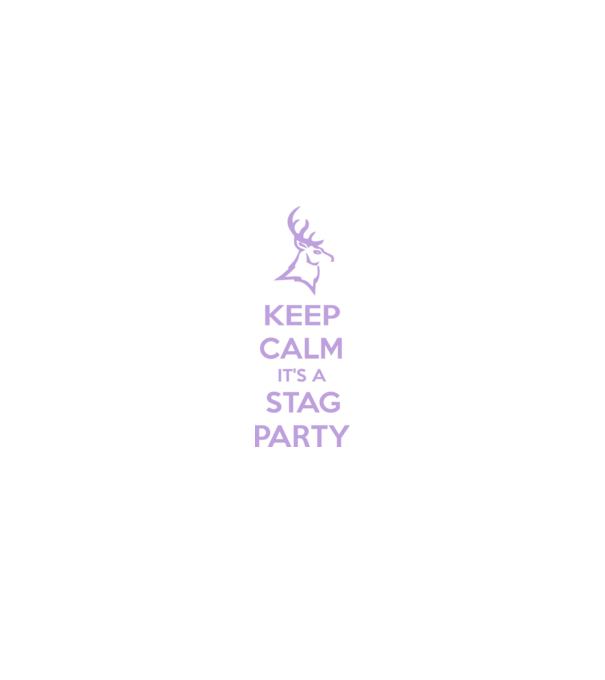 Keep calm stag party on model negru pe tricou