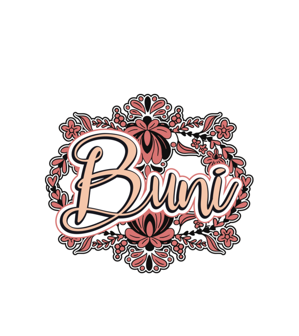 Buni model alb pe tricou