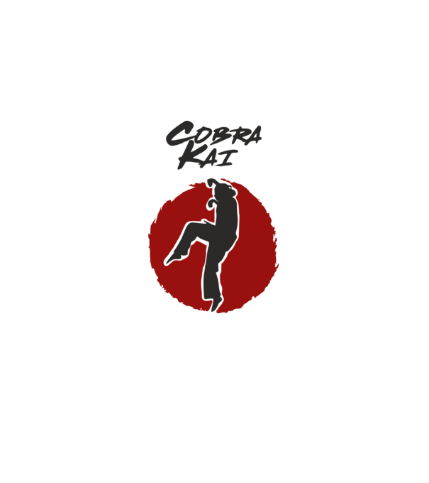 cobra kai larusso model albastru deschis pe tricou