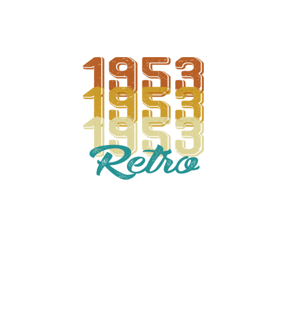 Retro 1953 model negru pe tricou