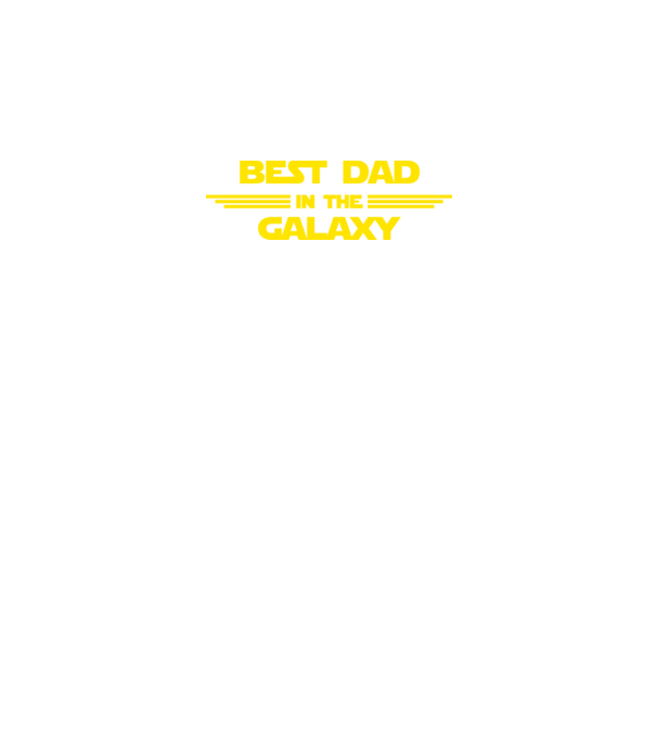 Best dad in the galaxy model negru pe tricou