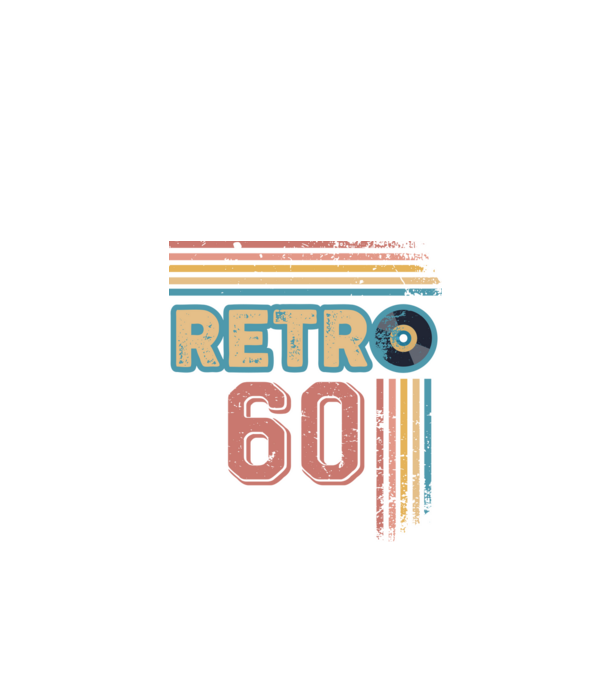 Retro 60 Birthday model alb pe tricou