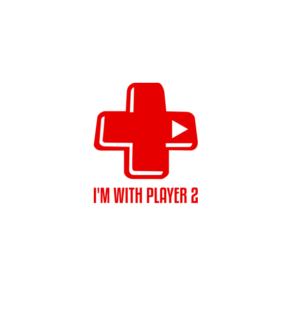 player 2 model alb pe tricou