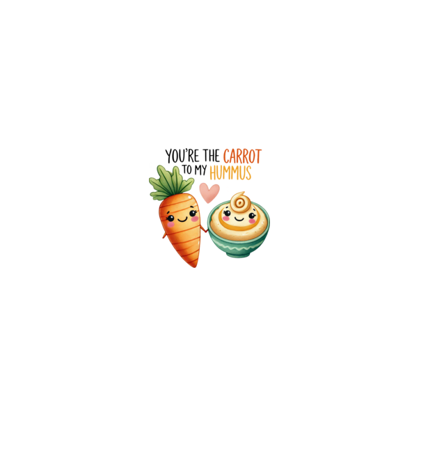 Carrot to my Hummus model gri pe tricou