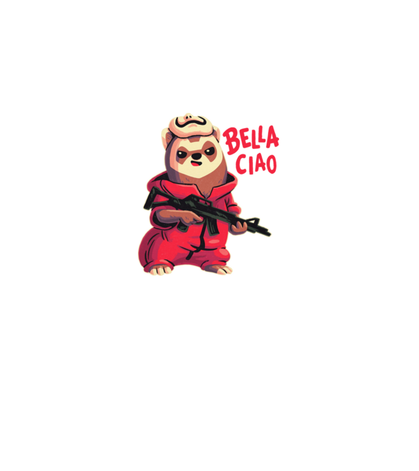 bella ciao rebel model negru pe tricou