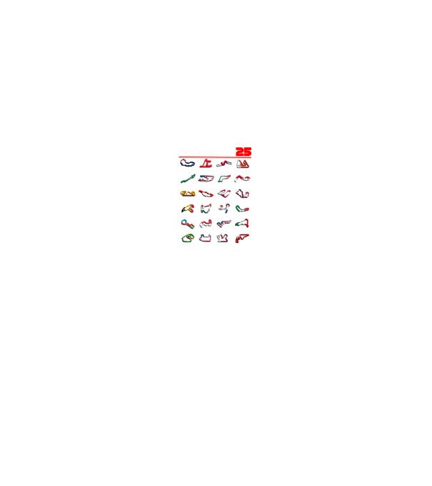 F1 calendar 2025 Negru model albastru jeanși pe tricou