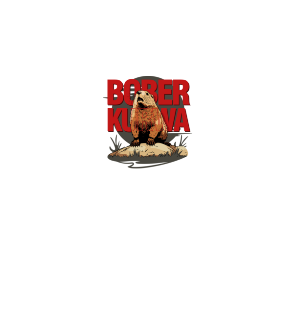 BOBER model negru pe tricou