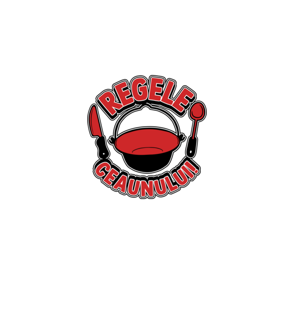 Regele - ceaunului! model albastru deschis pe tricou