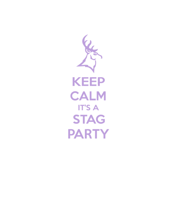 Keep calm stag party on model negru pe tricou