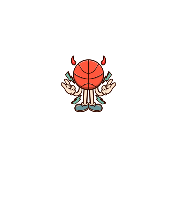 Evil basketball model gri pe tricou