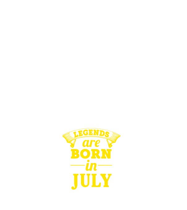 Legends are born in July model negru pe tricou