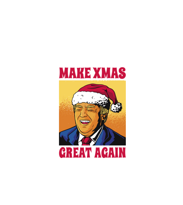 Make Xmas great again model negru pe tricou