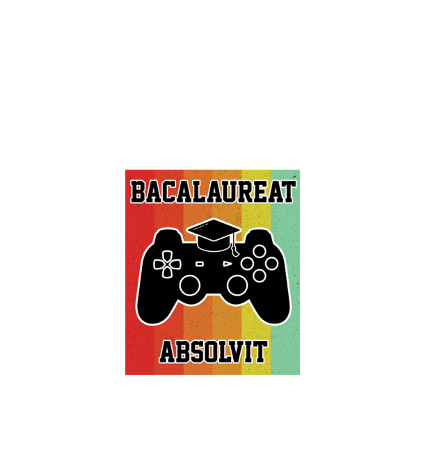 bacalaureat absolvit model negru pe tricou
