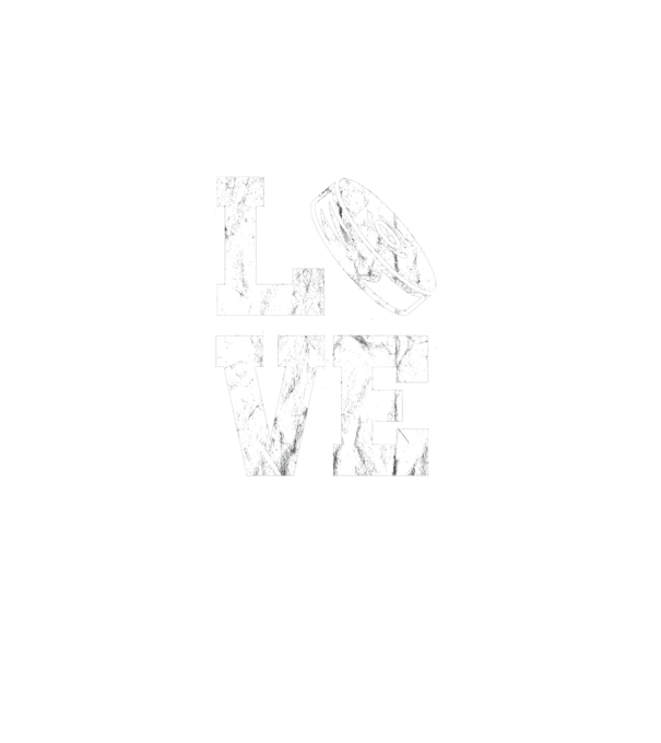 Love hockey model negru pe tricou