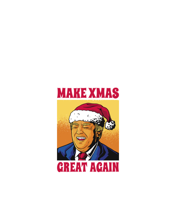 Make Xmas great again model negru pe tricou