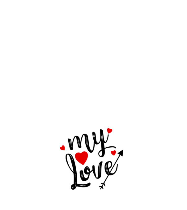 My love model negru pe tricou