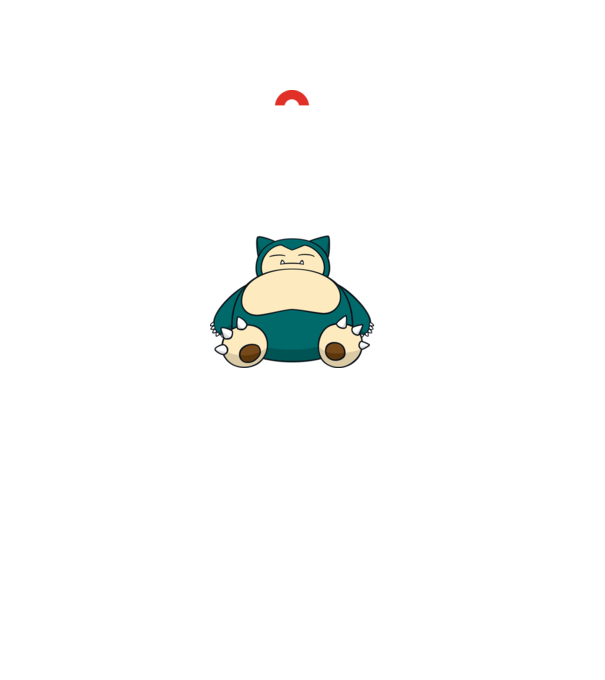 Keep Calm Snorlax model negru pe tricou