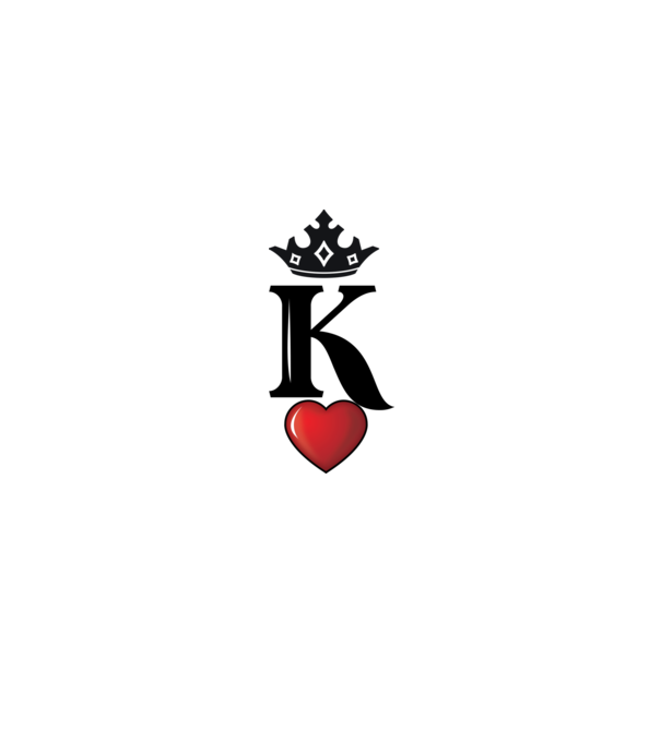 Cuplu HeartKing model alb pe tricou