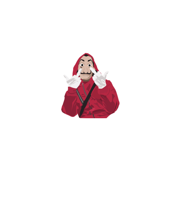 money heist fcku model albastru jeanși pe tricou