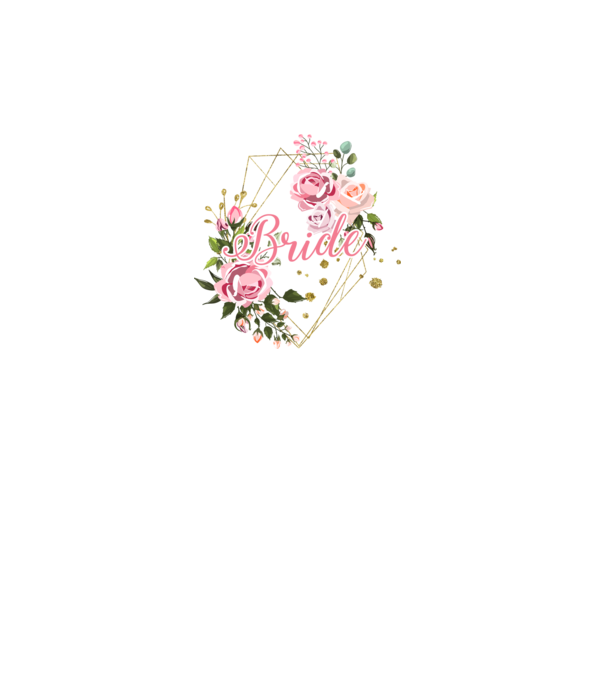 BRIDE roses floral model alb pe tricou