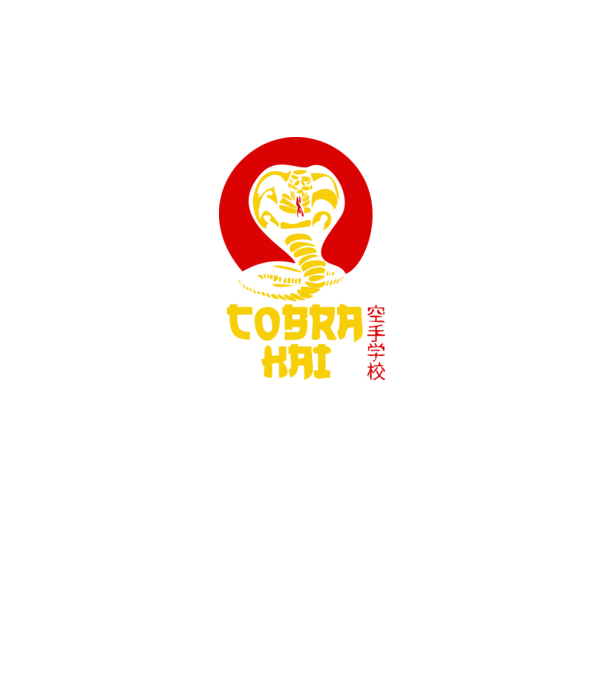 cobra kai japan logo model negru pe tricou