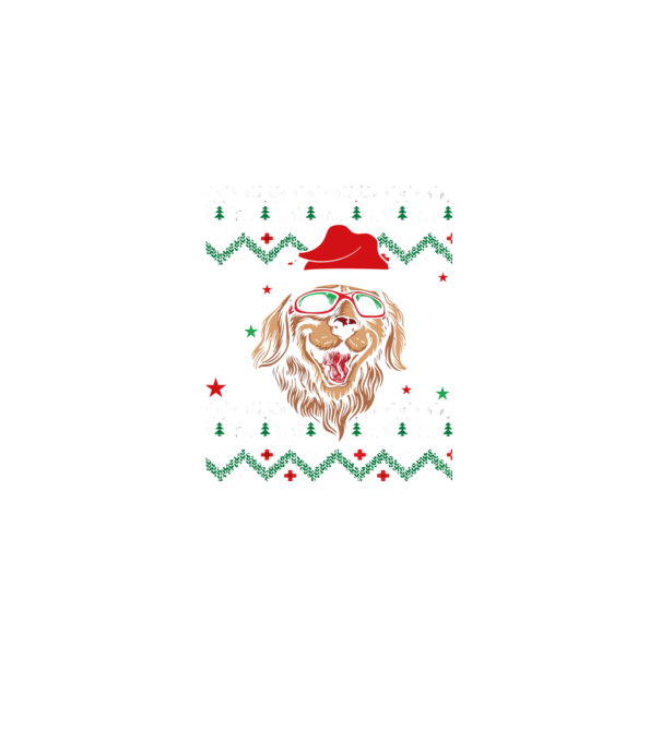 Ugly sweater dog model negru pe tricou