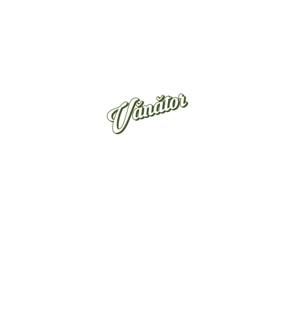 Cel mai bun Vănător din lume model alb pe tricou