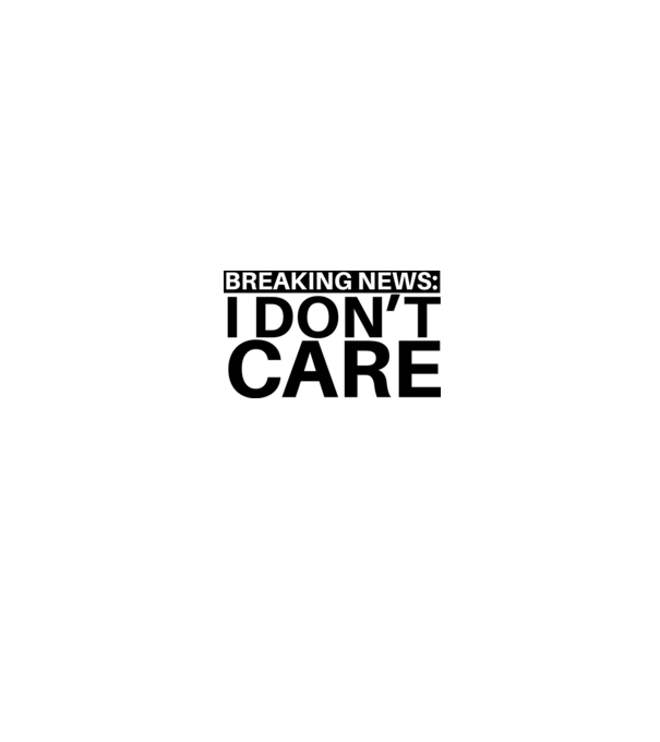 breaking news i dont care model alb/roșu pe tricou