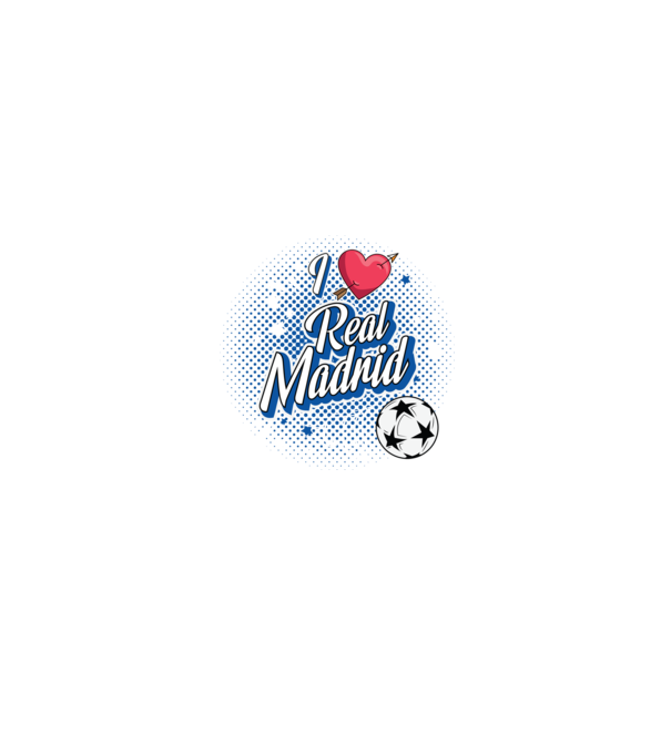 Popart RealMadrid model negru pe tricou