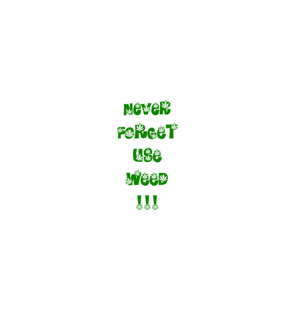 Weed model alb pe tricou