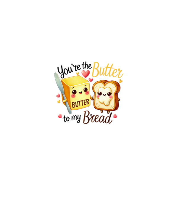 Butter to my Bread model albastru deschis pe tricou