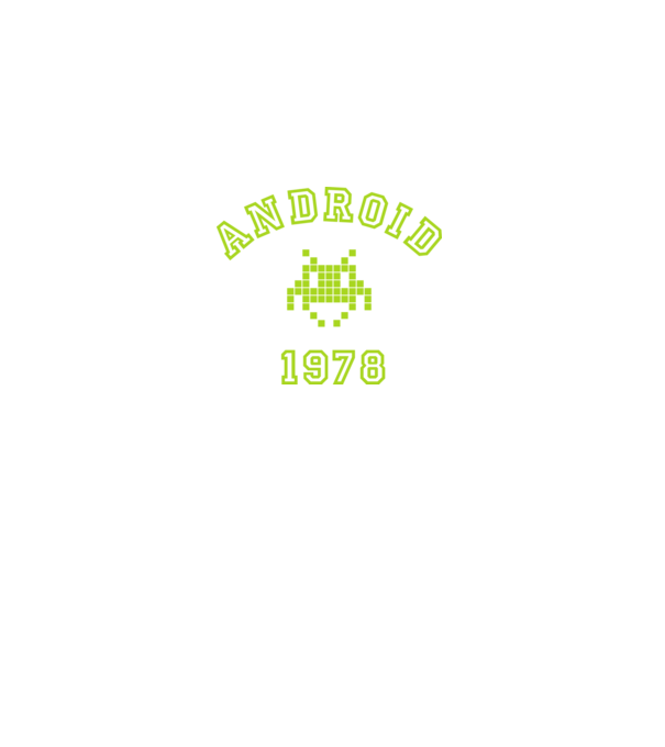 android model negru pe tricou