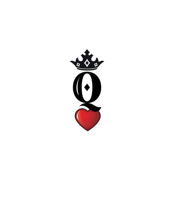 Cuplu HeartQueen model alb pe tricou