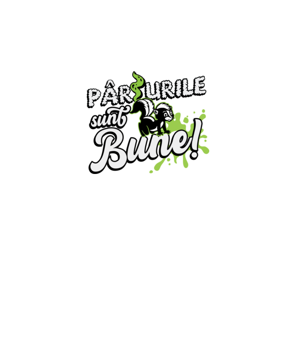 Pârțurile sunt bune model negru pe tricou