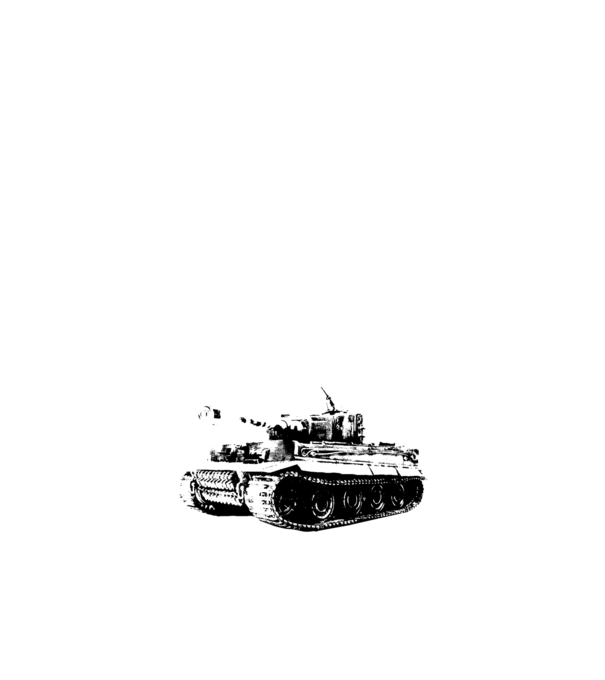 Panzer VI tiger model negru pe tricou