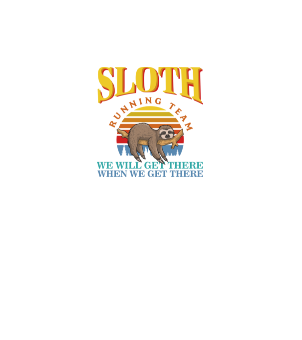 SLOTH running team model negru pe tricou