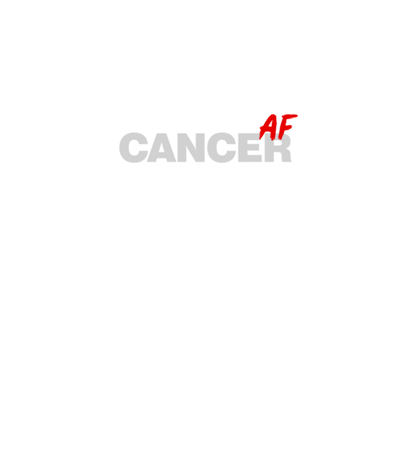 CANCER as fuck model negru pe tricou