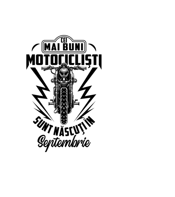 Cei mai buni motocicliști sunt născuți în Septembrie model albastru deschis pe tricou
