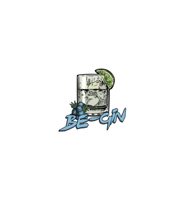 Let the fun be gin model negru pe tricou